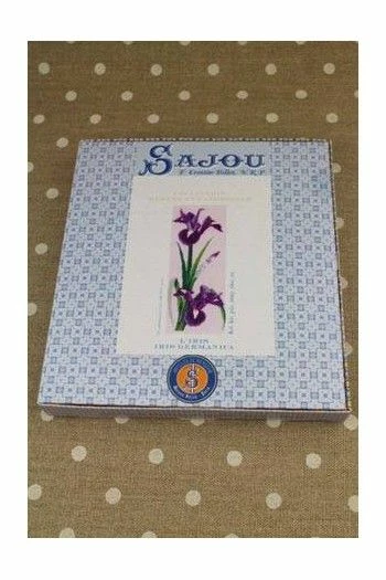 Kit De Point De Croix Fleur Iris 8 Kit De Point De Croix Fleur Iris – Image 8