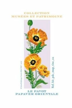 Kit De Point De Croix Fleur Pavot