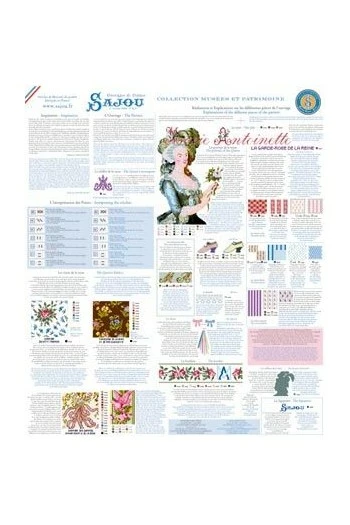 Kit De Point De Croix Marie-Antoinette 4 Kit De Point De Croix Marie-Antoinette – Image 4