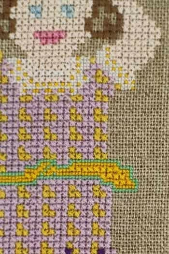 Kit De Point De Croix Petite Fille Sajou Balsamie 3 Kit De Point De Croix Petite Fille Sajou Balsamie – Image 3