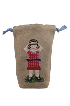 Kit De Point De Croix Petite Fille Sajou Rosalie