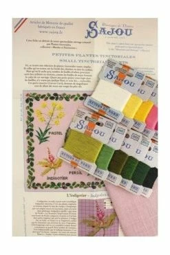 Kit De Point De Croix Petites Plantes -artisanat Soldes Magasin kit de point de croix petites plantes 1