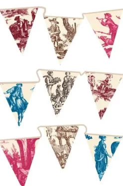 Kit Guirlande De Fanions Toiles De Jouy