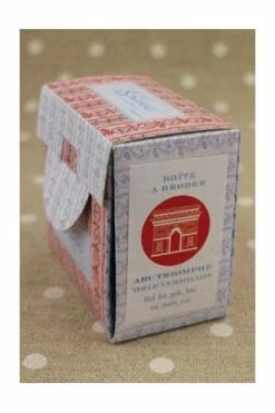 Kit Point De Croix Boîte Arc De Triomphe Rouge -artisanat Soldes Magasin kit point de croix boite arc de triomphe rouge 4