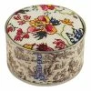 Kit Point De Croix Boîte Ronde Fleurs Orientales