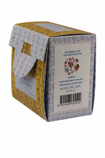 Kit Point De Croix Boîte Ronde Fleurs Orientales 4 Kit Point De Croix Boîte Ronde Fleurs Orientales – Image 4