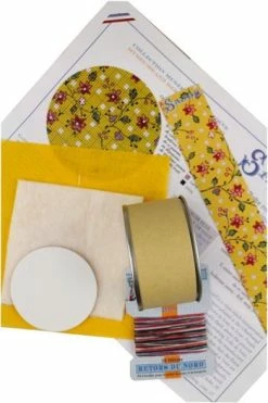 Kit Point De Croix Boîte Ronde Indienne Jaune 6 Kit Point De Croix Boîte Ronde Indienne Jaune -artisanat Soldes Magasin kit point de croix boite ronde indienne jaune 2