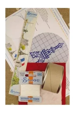 Kit Point De Croix Boîte Tour Eiffel Rouge 8 Kit Point De Croix Boîte Tour Eiffel Rouge -artisanat Soldes Magasin kit point de croix boite tour eiffel rouge 2