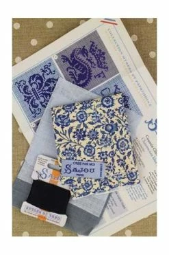 Kit Point De Croix Coussin Chenonceau Bleu 9 Kit Point De Croix Coussin Chenonceau Bleu -artisanat Soldes Magasin kit point de croix coussin chenonceau bleu 2