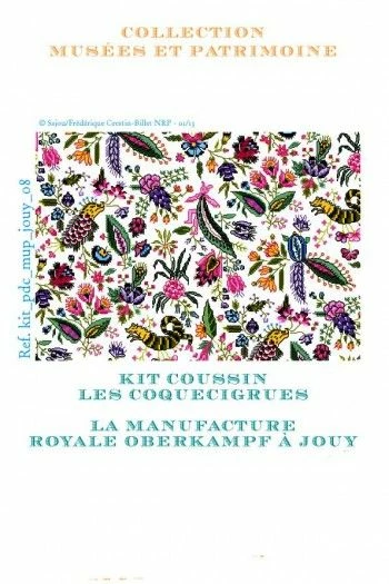 Kit Point De Croix - Coussin Indienne Coquecigrues 2 Kit Point De Croix - Coussin Indienne Coquecigrues – Image 2