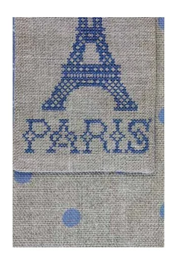 Kit Point De Croix étui Tour Eiffel Bleue 5 Kit Point De Croix étui Tour Eiffel Bleue – Image 5