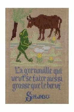 Kit Point De Croix Fables De La Fontaine épisode 3 -artisanat Soldes Magasin kit point de croix fables de la fontaine episode 3 7