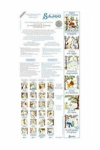 Kit Point De Croix Fables De La Fontaine épisode 4 2 Kit Point De Croix Fables De La Fontaine épisode 4 – Image 2