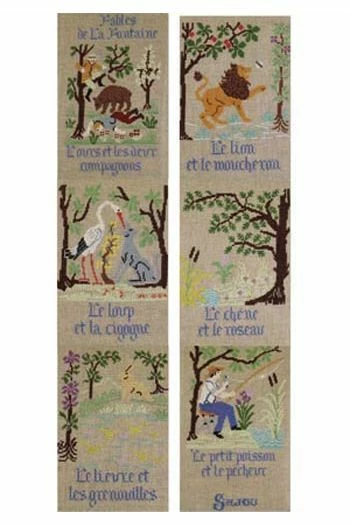 Kit Point De Croix Fables De La Fontaine épisode 4 1 Kit Point De Croix Fables De La Fontaine épisode 4