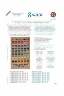 Kit Point De Croix Fil Broderie Laine Saint-Pierre -artisanat Soldes Magasin kit point de croix fil broderie laine saint pierre 3