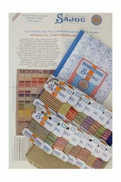 Kit Point De Croix Fil Broderie Retors Du Nord -artisanat Soldes Magasin kit point de croix fil broderie retors du nord 1