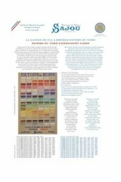 Kit Point De Croix Fil Broderie Retors Du Nord -artisanat Soldes Magasin kit point de croix fil broderie retors du nord 3