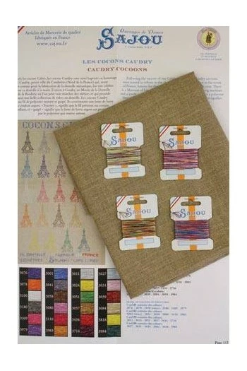 Kit Point De Croix Fil Dentelle Cocons Caudry 3 Kit Point De Croix Fil Dentelle Cocons Caudry – Image 3