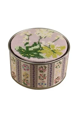 Kit Point De Croix Fleur Boîte Aspérule