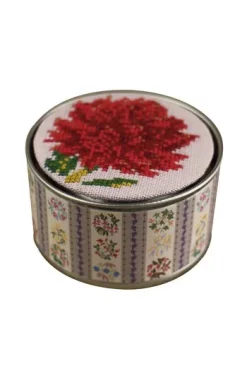 Kit Point De Croix Fleur Boîte Dahlia