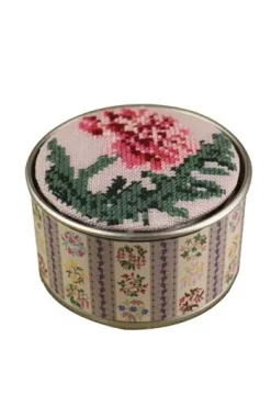 Kit Point De Croix Fleur Boîte Œillet