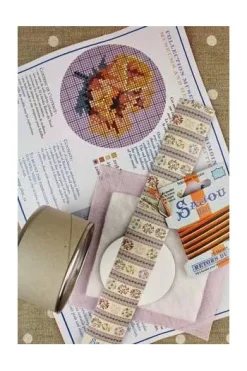 Kit Point De Croix Fleur Boîte Pavot 6 Kit Point De Croix Fleur Boîte Pavot -artisanat Soldes Magasin kit point de croix fleur boite pavot 2