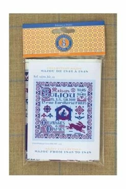 Kit Point De Croix Histoire Mercerie Sajou 1845-1848 -artisanat Soldes Magasin kit point de croix histoire mercerie sajou 1845 1848 2