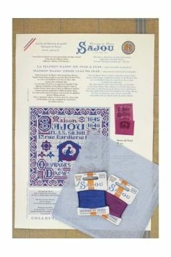 Kit Point De Croix Histoire Mercerie Sajou 1845-1848 -artisanat Soldes Magasin kit point de croix histoire mercerie sajou 1845 1848 3