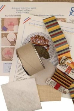 Kit Point De Croix Tapisserie Bayeux Mont St Michel -artisanat Soldes Magasin kit point de croix tapisserie bayeux mont st michel 2