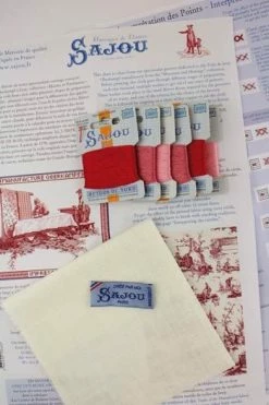 Kit Point De Croix Toile De Jouy - Impression 8 Kit Point De Croix Toile De Jouy - Impression -artisanat Soldes Magasin kit point de croix toile de jouy impression 2