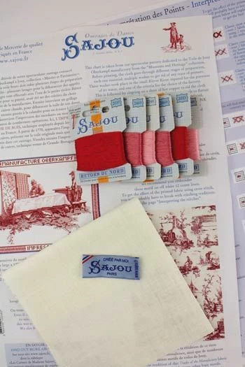 Kit Point De Croix Toile De Jouy - Impression 3 Kit Point De Croix Toile De Jouy - Impression – Image 3