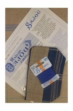 Kit Point De Croix Trousse Lin Sajou De 1845 à 1848 -artisanat Soldes Magasin kit point de croix trousse lin sajou de 1845 a 1848 1