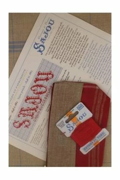 Kit Point De Croix Trousse Lin Sajou De 1848 à 1882 -artisanat Soldes Magasin kit point de croix trousse lin sajou de 1848 a 1882 1