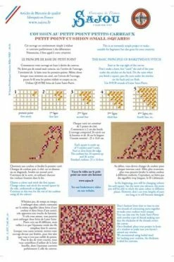 Kit Tapisserie Coussin Petits Carrés Gris -artisanat Soldes Magasin kit tapisserie coussin petits carres gris 1