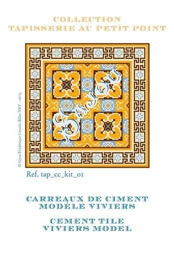 Kit Tapisserie Petit Point Viviers 2 Kit Tapisserie Petit Point Viviers – Image 2