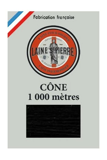 Laine Saint-Pierre Cône 180 Noir 1 Laine Saint-Pierre Cône 180 Noir