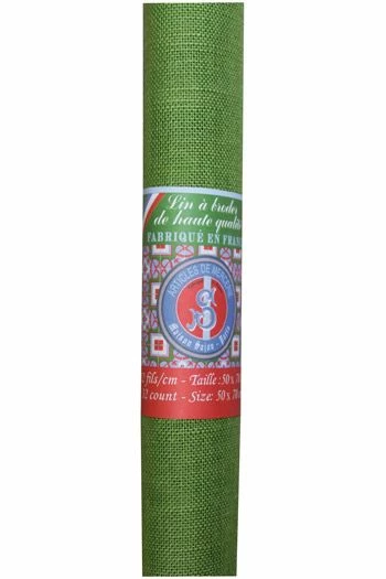 Lin à Broder 12 Fils Au Cm 50 X 70 Cm Grenouille 2 Lin à Broder 12 Fils Au Cm 50 X 70 Cm Grenouille – Image 2