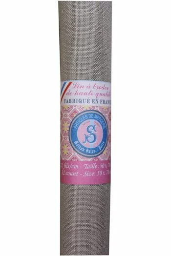 Lin à Broder 12 Fils Au Cm 50 X 70 Cm Sépia 2 Lin à Broder 12 Fils Au Cm 50 X 70 Cm Sépia – Image 2