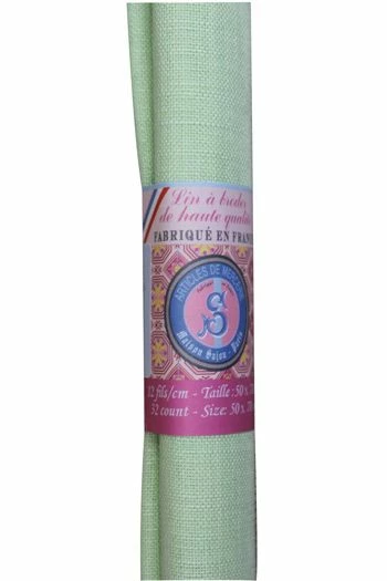 Lin à Broder 12 Fils Au Cm 50 X 70 Cm Tilleul 2 Lin à Broder 12 Fils Au Cm 50 X 70 Cm Tilleul – Image 2