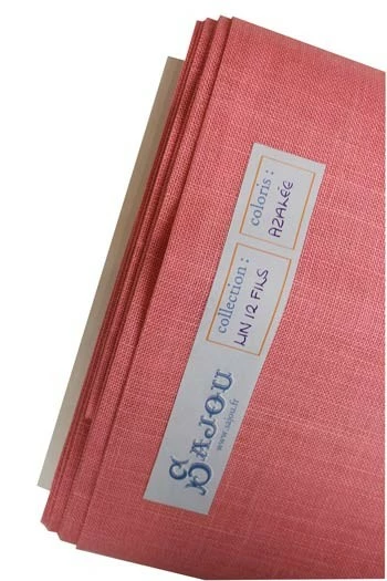 Lin à Broder 12 Fils Au Cm Au Mètre Azalée 1 Lin à Broder 12 Fils Au Cm Au Mètre Azalée