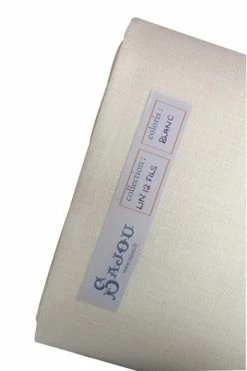Lin à Broder 12 Fils Au Cm Au Mètre Blanc