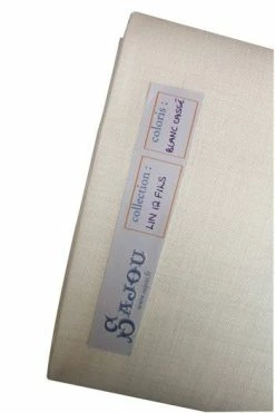 Lin à Broder 12 Fils Au Cm Au Mètre Blanc Cassé