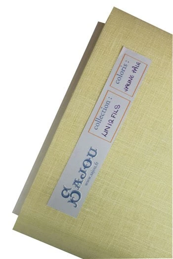 Lin à Broder 12 Fils Au Cm Au Mètre Jaune 1 Lin à Broder 12 Fils Au Cm Au Mètre Jaune