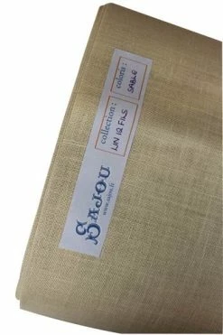 Lin à Broder 12 Fils Au Cm Au Mètre Sable