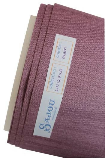 Lin à Broder 12 Fils Au Cm Au Mètre Thym 1 Lin à Broder 12 Fils Au Cm Au Mètre Thym