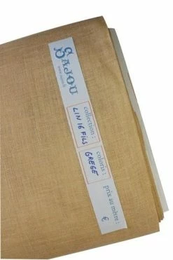 Lin à Broder 16 Fils Au Cm Au Mètre Grège