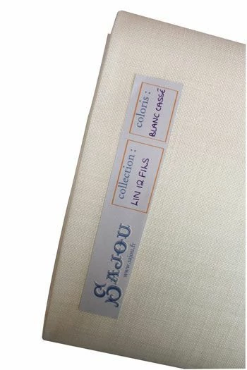 Lin Broderie 70x70 Cm Blanc Cassé Toiles De Jouy 3 Lin Broderie 70x70 Cm Blanc Cassé Toiles De Jouy – Image 3