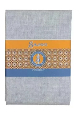 Lin Broderie 70x70 Cm Bleu Ciel Maison Sajou