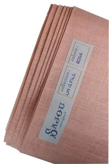 Lin Broderie 70x70 Cm Rose Marie-Antoinette 3 Lin Broderie 70x70 Cm Rose Marie-Antoinette – Image 3