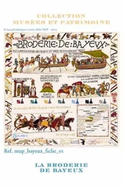 Lin Broderie 70x70 Cm Sable Tapisserie Bayeux -artisanat Soldes Magasin lin broderie 70x70 cm sable tapisserie bayeux 4